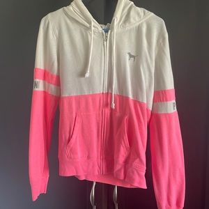 Victoria secret Pink zip up sweatshirt